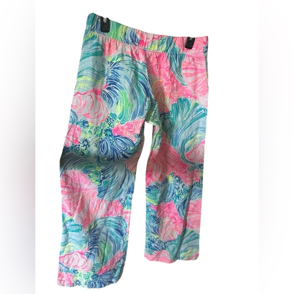Lilly Pulitzer Colorful Abstract Print Pants size S - Picture 5 of 7